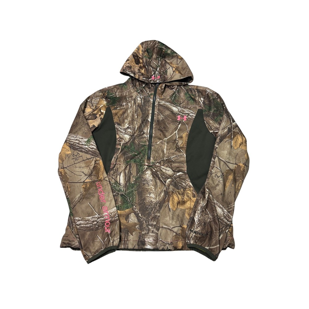 Under Armour Scent Control Early Season Speed Freek Camo Hooded Jacket Womens MD